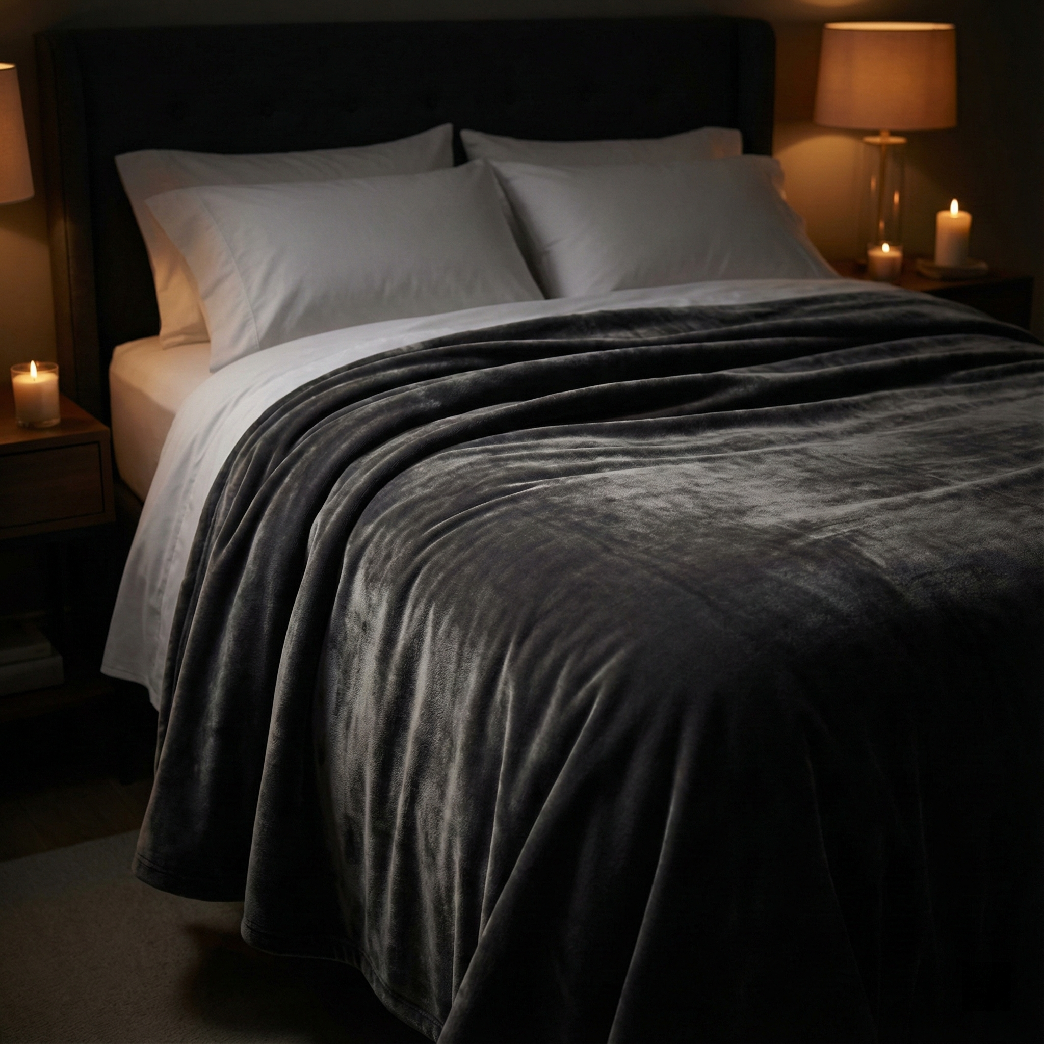 Diffls Sanctuary Throw – Waterproof Reversible Sherpa & Velvet Blanket